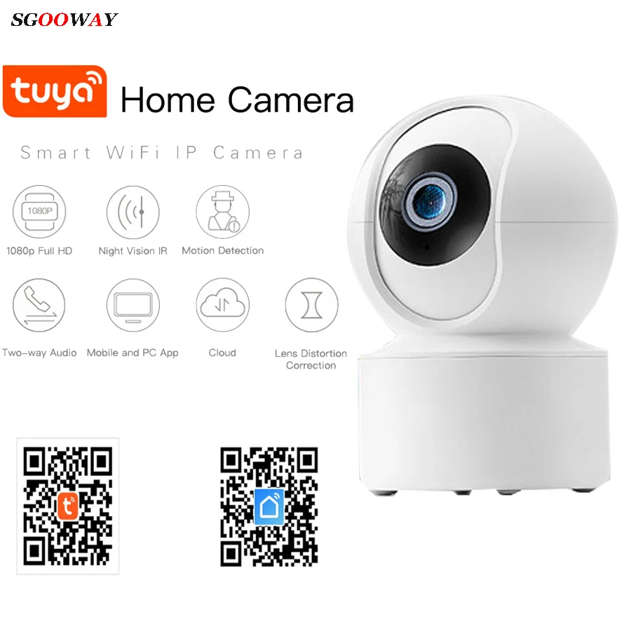 Tuya Smart Life Cloud беспроводная Wifi ip камера 1MP/2MP интеллектуальное автоматическое