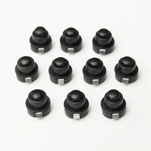 10 шт.партия, Круглый кнопочный переключатель для фонарика, 30 В постоянного тока, 1 А, 10 мм x 10 мм (Д * В)