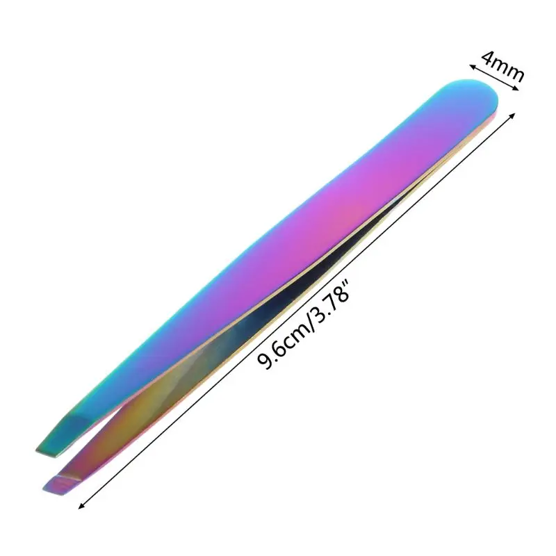

Pro Eyebrow Tweezers Hair Beauty Slanted Stainless Steel Tweezer Makeup Tool