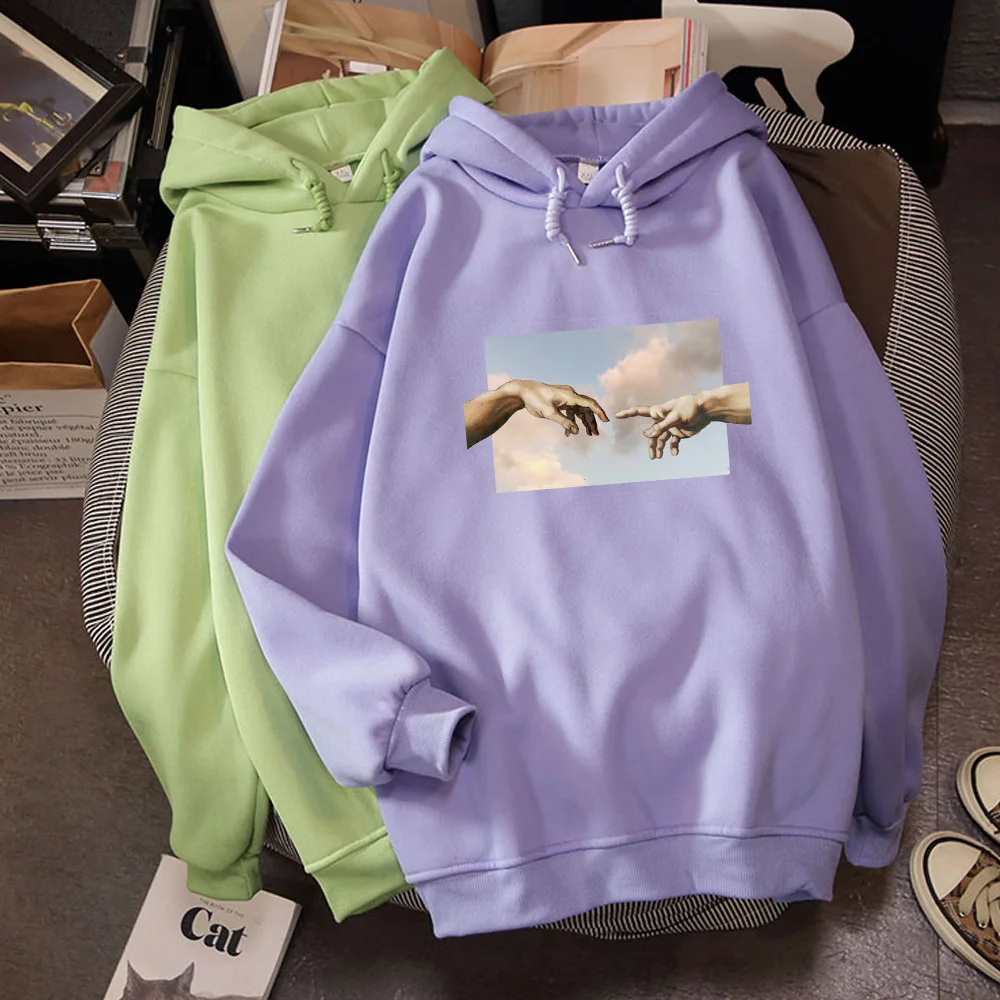 

Unisex Sweatshirt Aesthetic Clothes Vintage Long Sleeve Leisure Pullover Women Hoodies Aesthetic Oversized Harajuku Streetwear