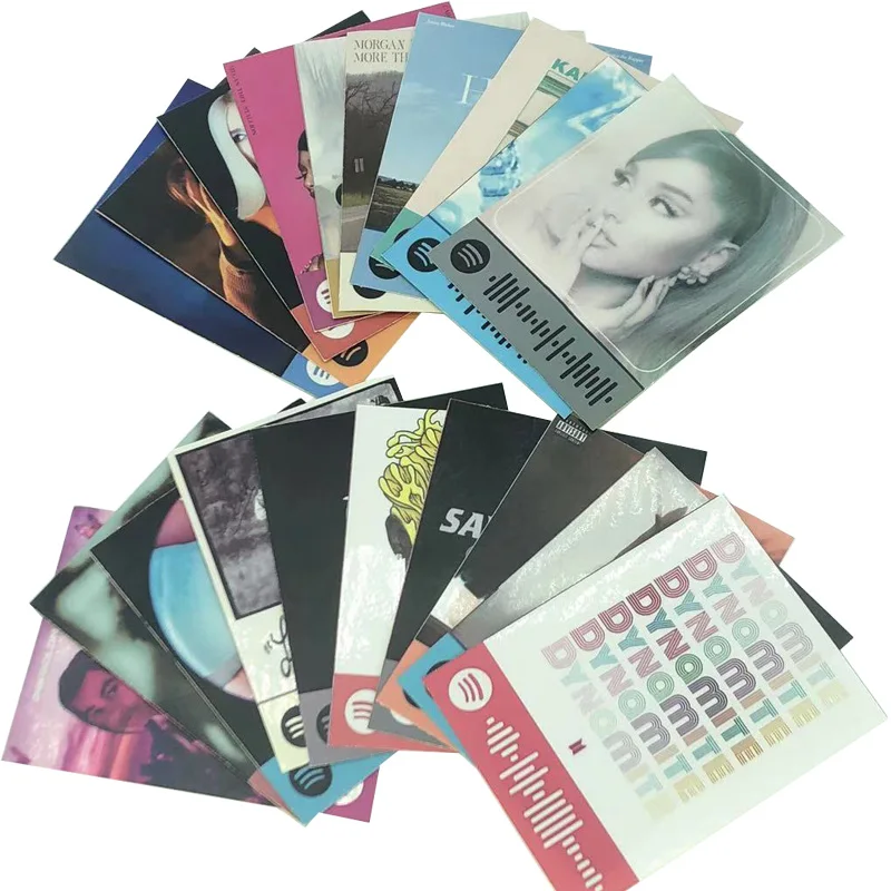 20 шт. музыкальные наклейки с кодом Spotify лучшие декор для чемоданов ноутбуков