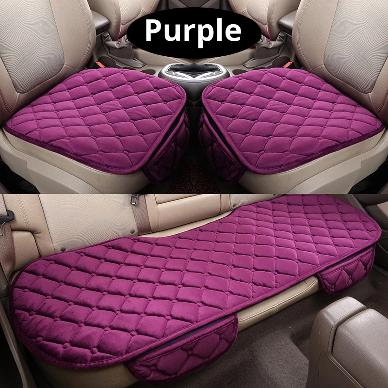 Зимний теплый чехол для сиденья автомобиля Бархатная подушка универсальная