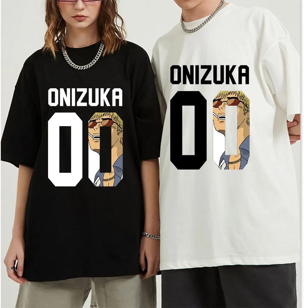 

Great Teacher Onizuka Tshirt Men Pure Japanese Manga Eikichi T-shirt Anime GTO T Shirt Short Sleeve Fashion Tee Top Gift