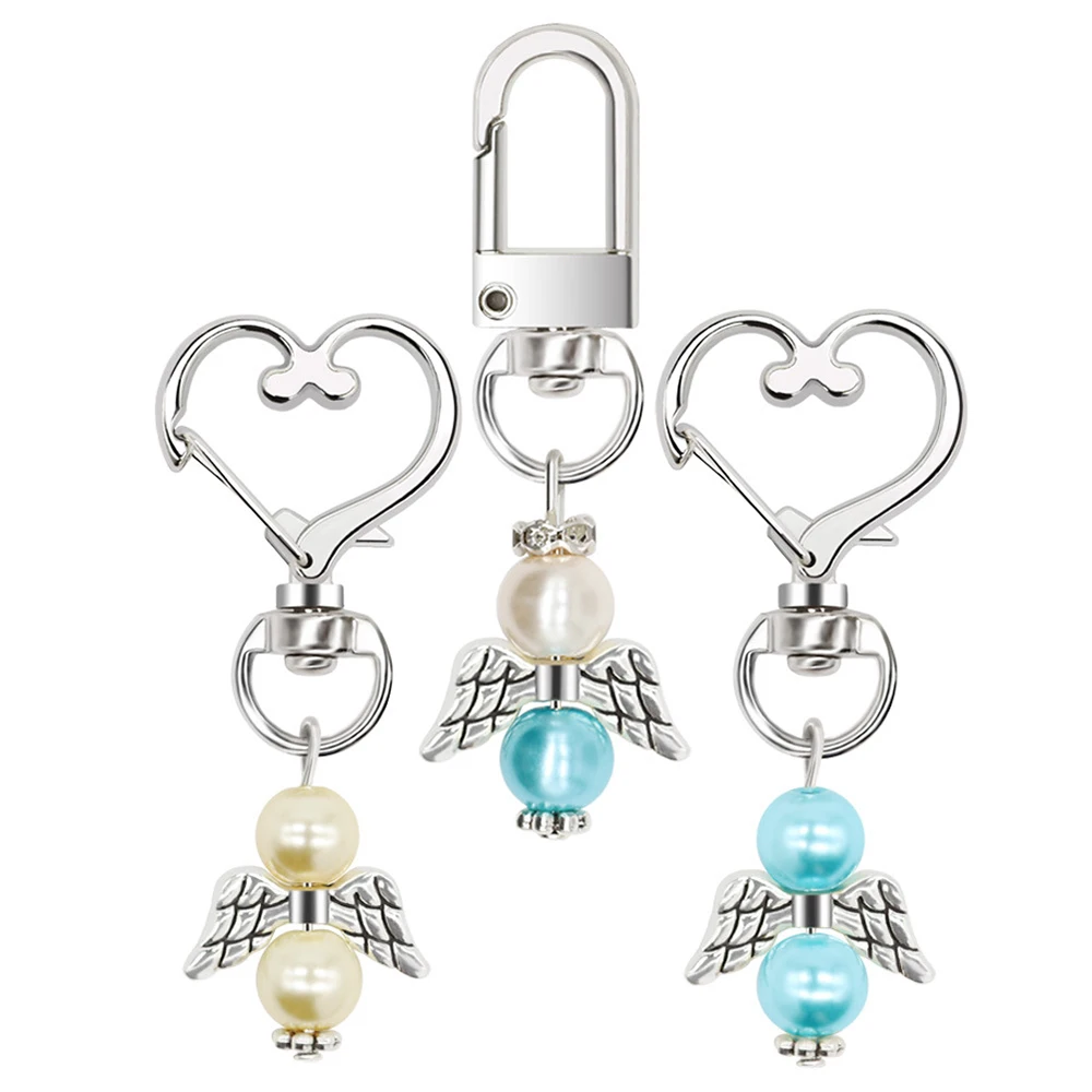 

Wedding Party Angel Keychain Ring White/blue Key Chain Baby Shower Favors Pendant Gifts Christmas Gifts