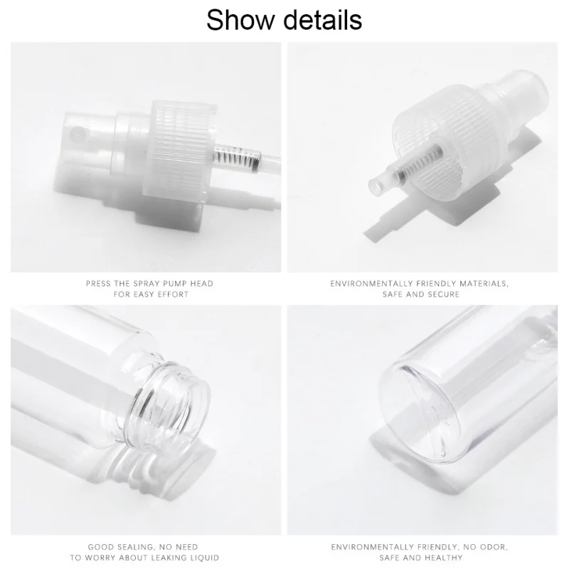 50 мл дорожная цветная прозрачная ультратонкая распылительная бутылка