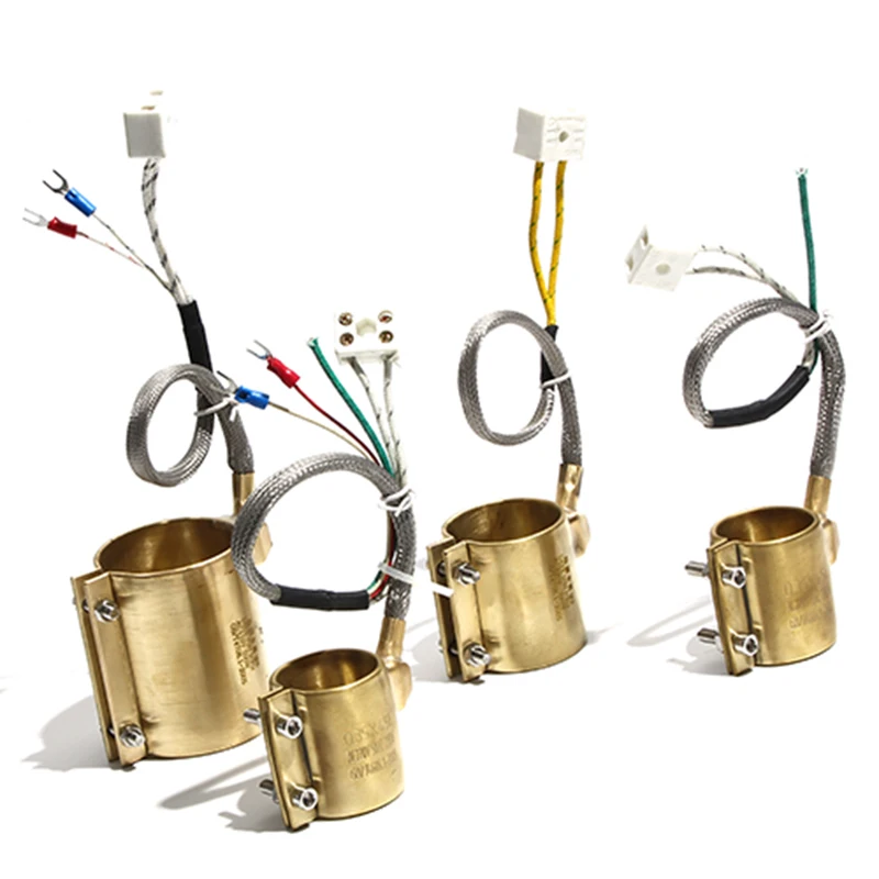 

LUJINXUN 220V Copper Barrel Brass Band Heater Electric Heating Ring 70x30mm/35mm/40mm/45mm Dia x Height for Injection Molding