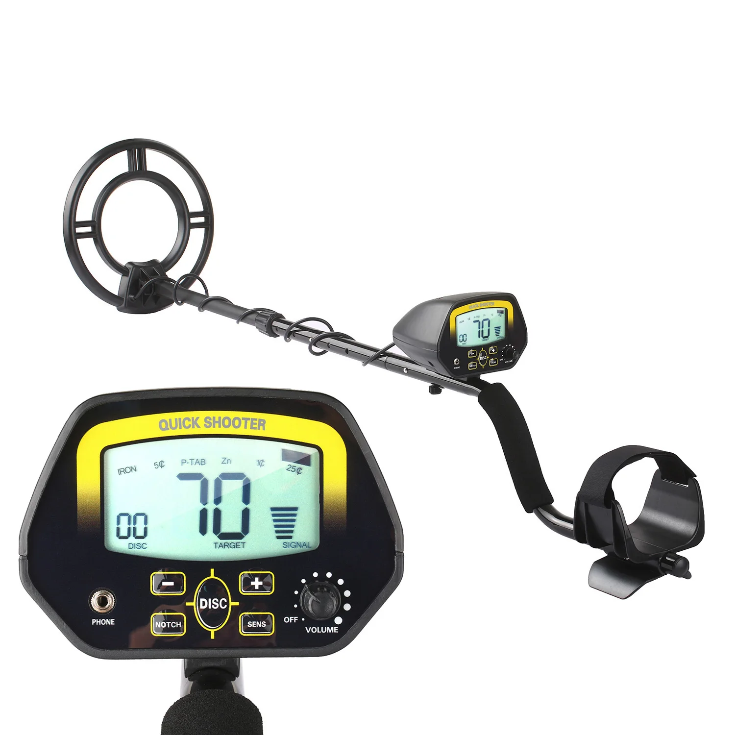 Подземный металлоискатель наружный с ЖК экраном и режимами работы