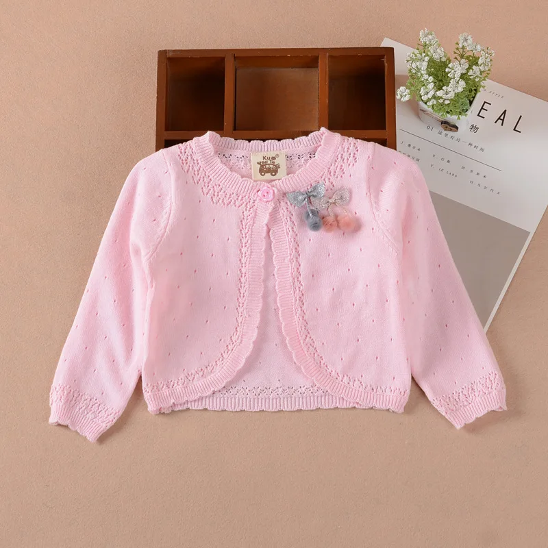 Весна 2020 Детский кардиган свитер куртка для девочек верхняя одежда из 100 хлопка 1 2