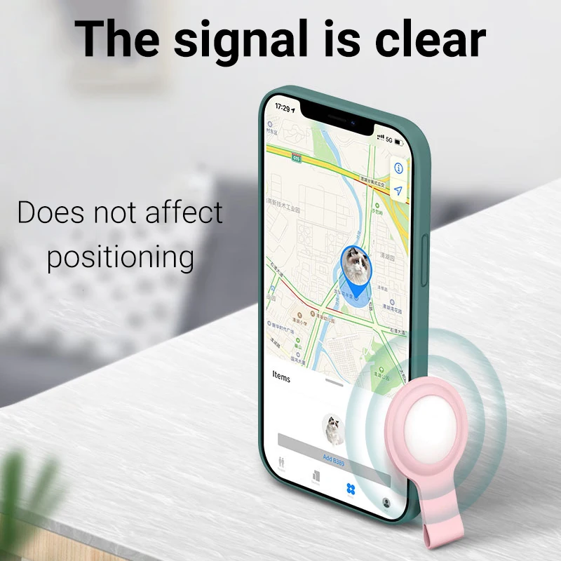 

Case For Air Tag Apple Liquid Silicone Protective Sleeve For Apple AirTags Locator Tracker Anti-lost Device Keychain With Hook