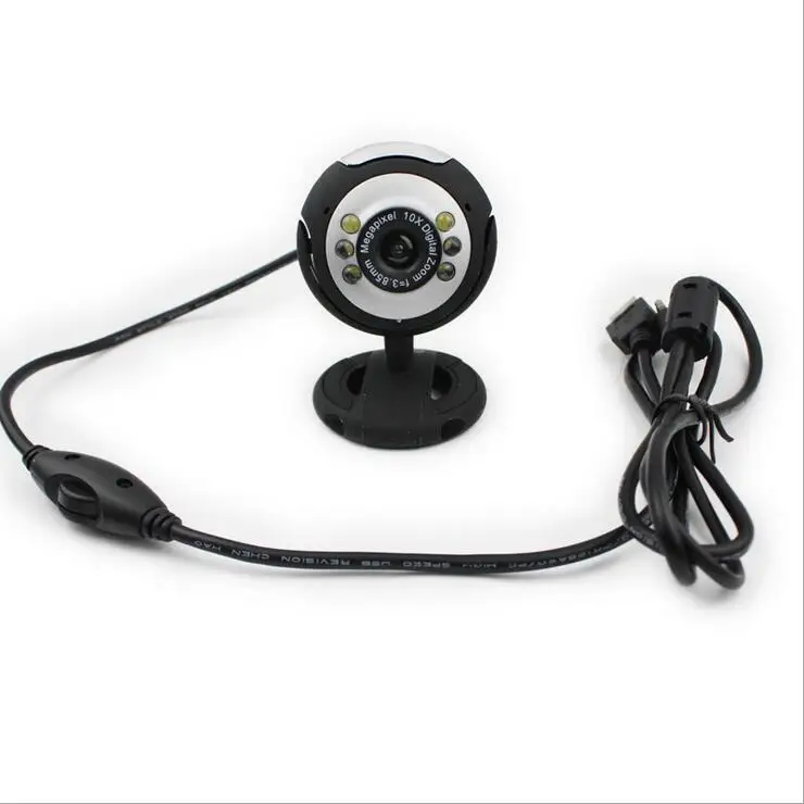 50.0M USB 6 LED Video Camera Webcam With Mic Microphone For PC Laptop Computer 50M Pixels |