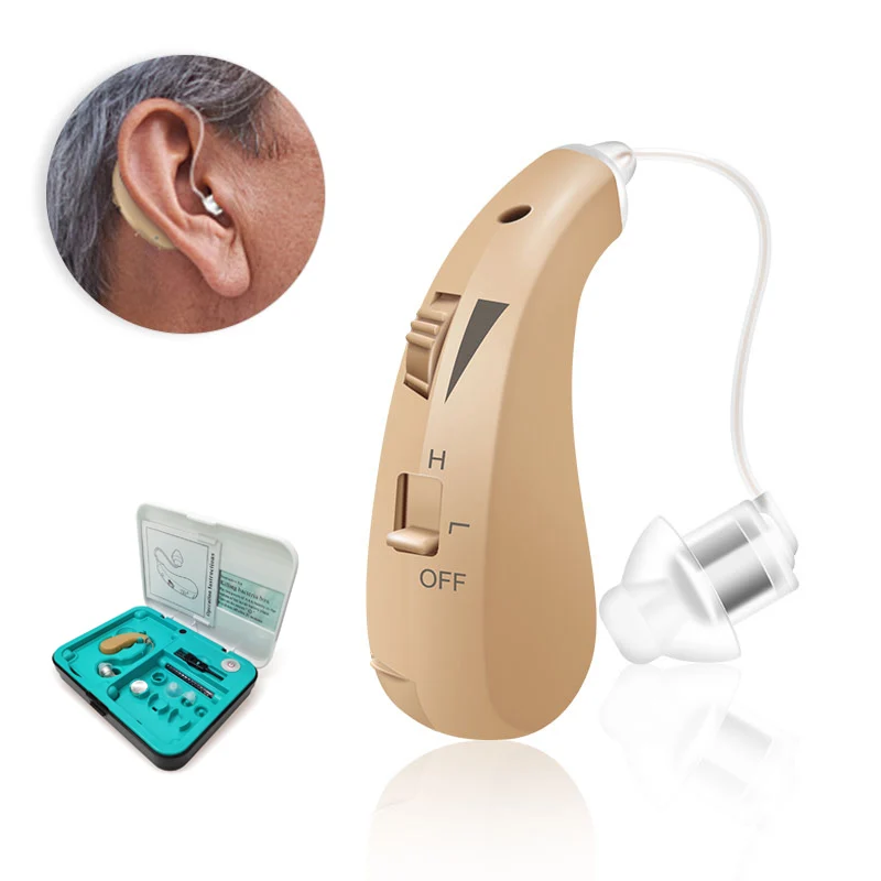 

Wireless Hearing Aid RIC Invisible Digital Sound Amplifier Ear Care for Elderly Moderate to Severe Loss Deafness Hearing Aids