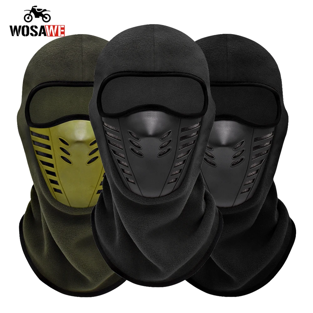 

WOSAWE зимняя мотоциклетная маска на все лицо Балаклава флисовый шлем для мотокросса головной убор маска ветрозащитная Лыжная маска для лица ...