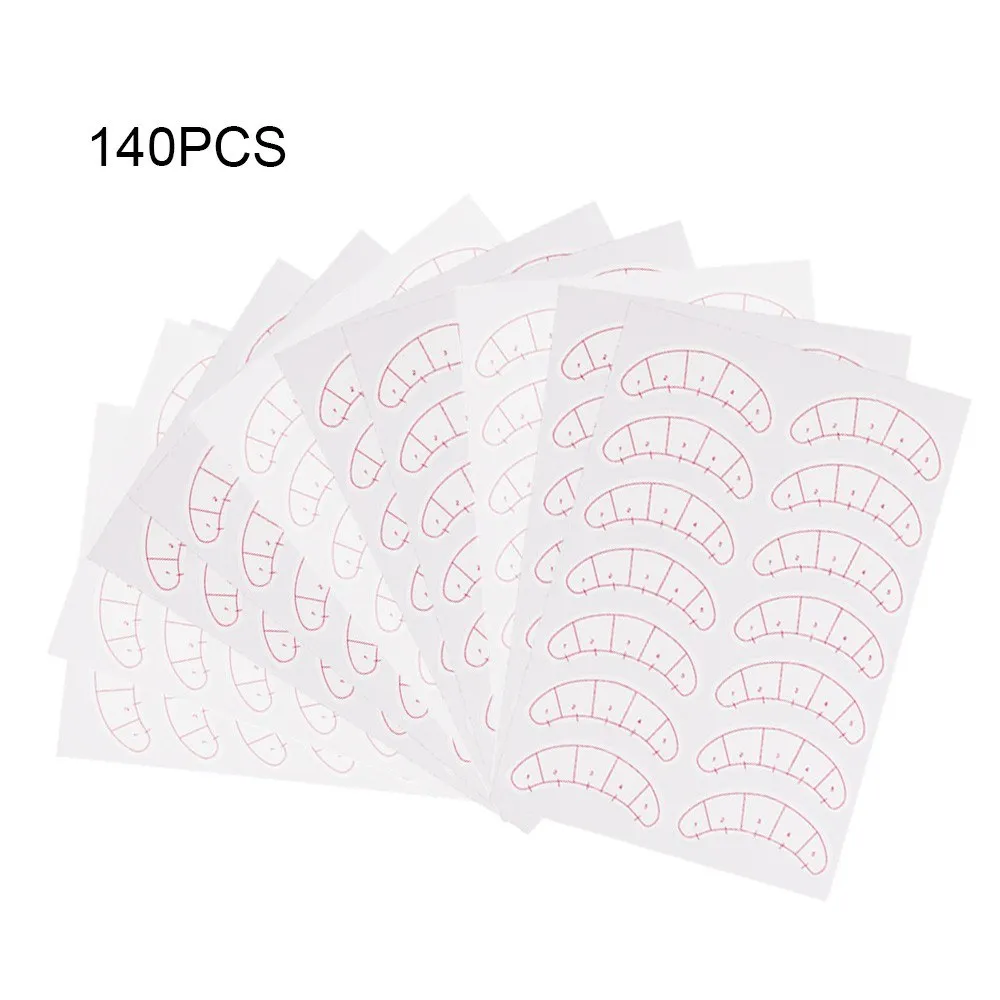 140 шт. Бумага патчи 3D ресниц под глаза подушечками накладные бумажные накладки
