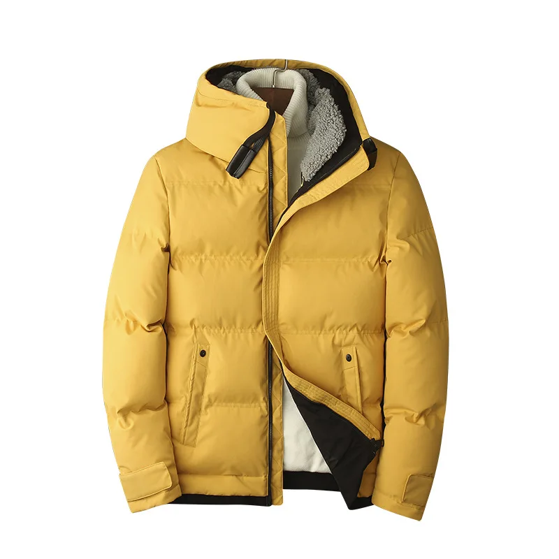 

Men 2020 Winter Collar Parka Homme Fashion Brand Men's Warm Thicken Windproof Down Jacket New Casual Outwear Coat Korean Clothes