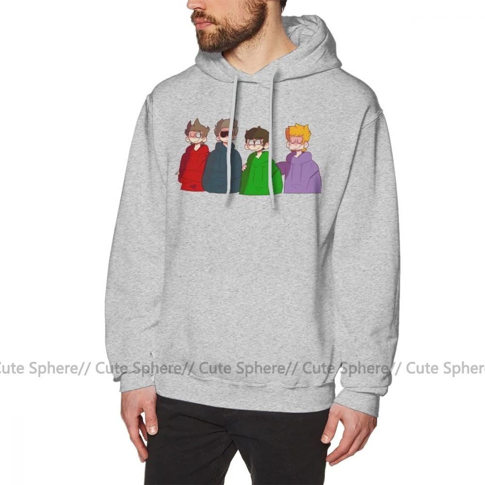 Eddsworld Толстовка Eddsworld толстовки хлопок свободный пуловер Толстовка Красная Зимняя Повседневная Большая длинная мужская Толстовка - Цвет: Gray
