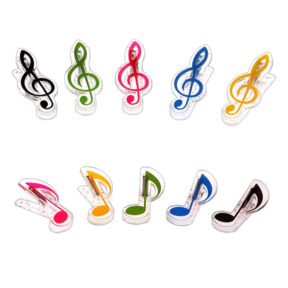 

Strong Wind New Piano Music Sheet Music Clips Plastic Clips Spectrum Clips Book Clips Musical Instrument Accessories with Pick