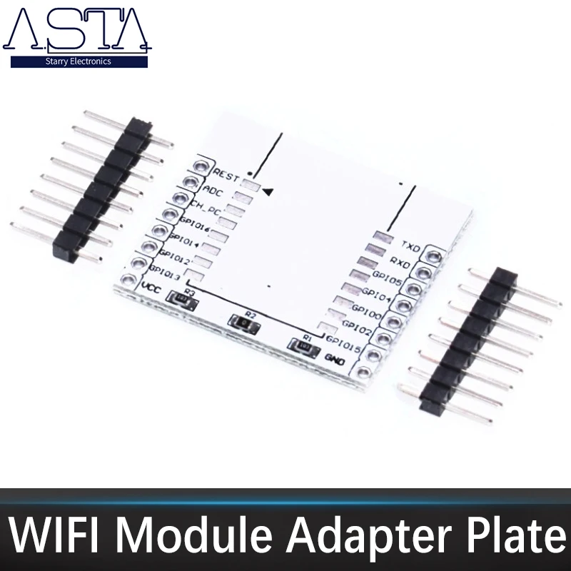 Пластина адаптера последовательного Wi-Fi модуля ESP8266 применяется для детской
