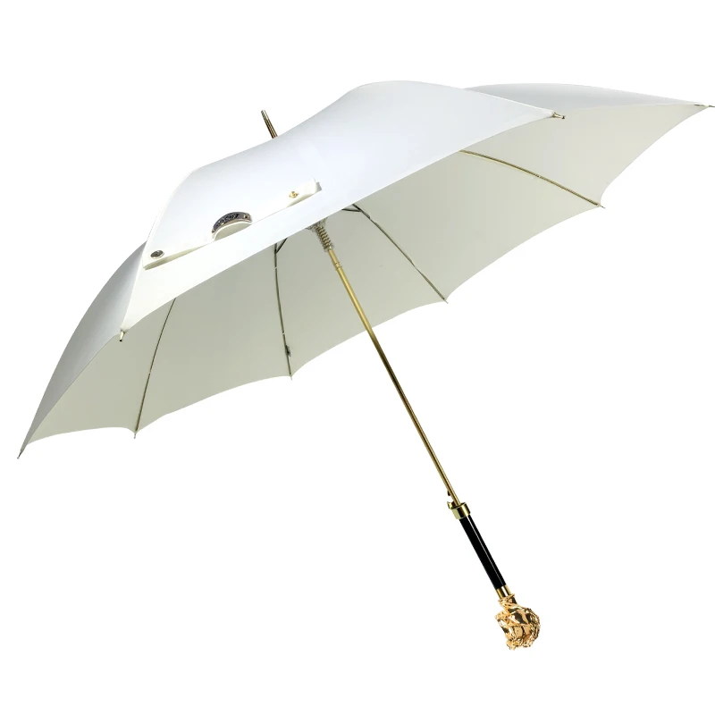 Роскошный зонт в стиле ретро креативный красочный металлический с длинной