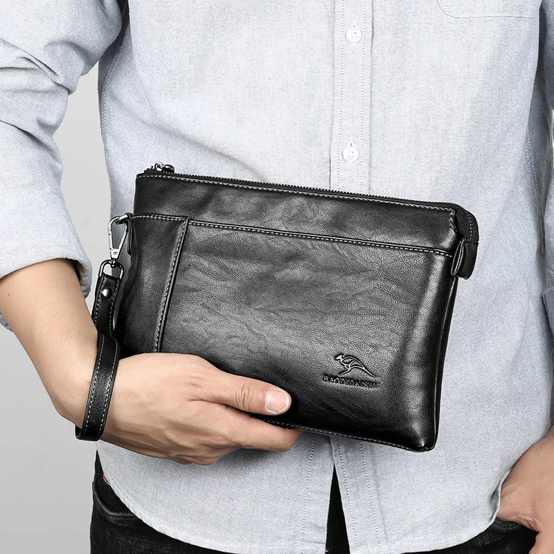 Роскошный брендовый мужской кошелек длинный бумажник клатч на из искусственной