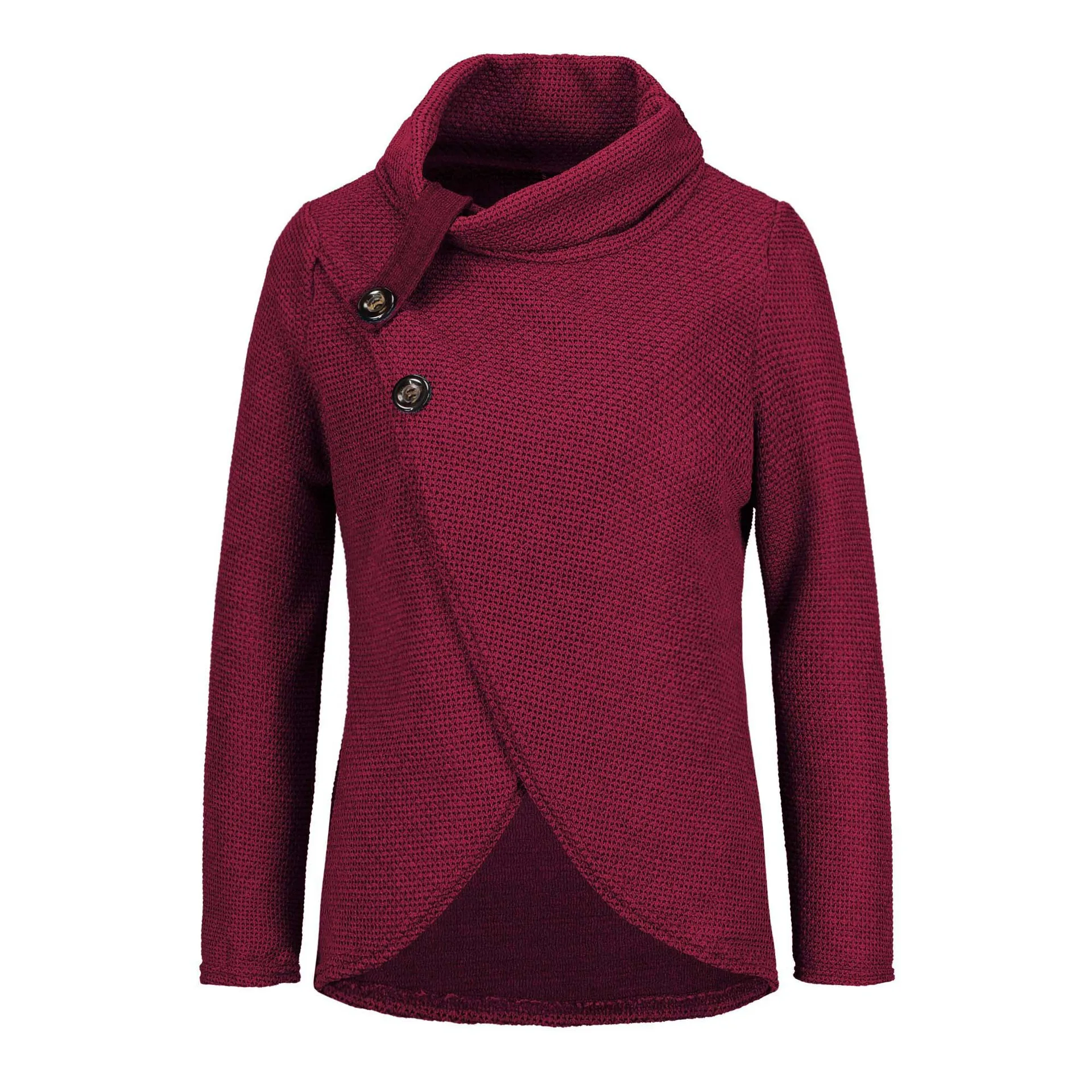 ZOGAA Turtleneck Plus Size Loose Knitted Sweater Beading Split Casual Pullover Long Sleeve Womens Jumpers Winter 2019 | Женская одежда