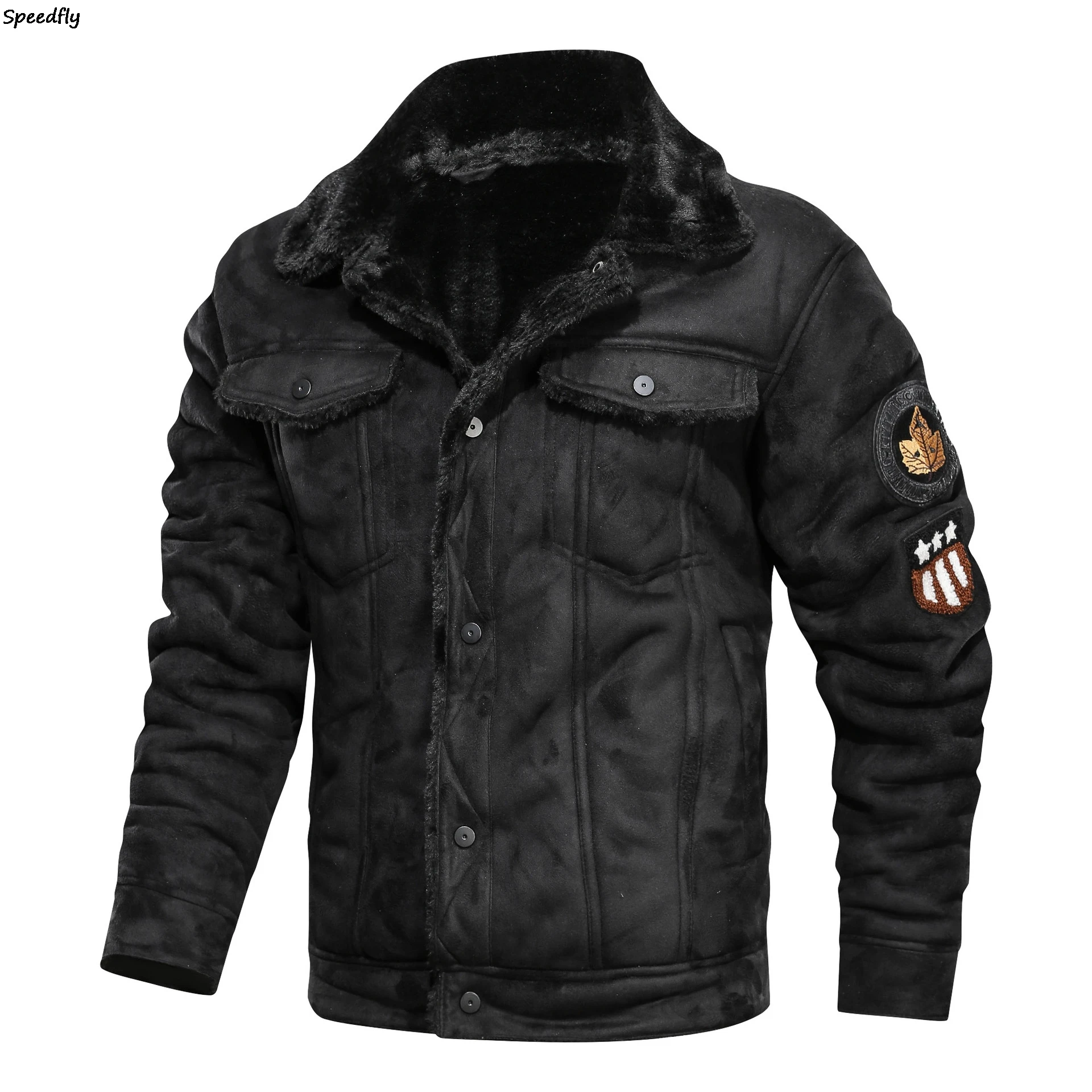 

New autumn and winter leather jackets men's fur all-in-one leather jackets youth men's jackets plus velvet thickening 821