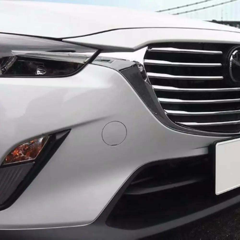 

For Mazda CX-3 CX3 2020 2015 2016 2017 2018 2019 ABS Chrome Front Center Grilles Around Racing Grill Trim Car Styling Acessories