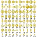 80 шт. священный Orgonite Медь Стикеры цветок Древо жизни энергия чакры башня Пирамида Материал для формы для эпоксидной смолы ювелирные изделия ручной работы