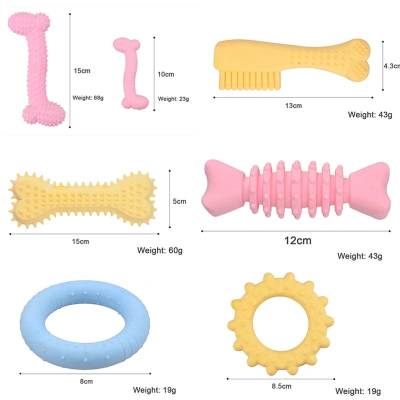 

New Rubber Dog Toy with Thorn Bone Rubber Ring Molar Teeth Pet Toy Dog Bite Resistant Molar Training Drop Shipping