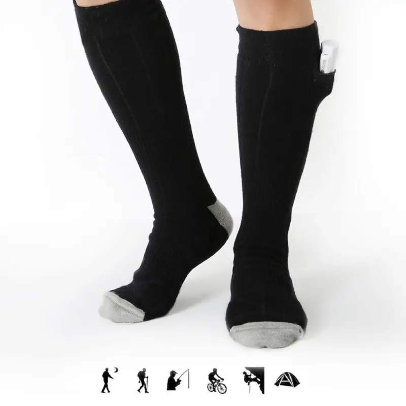 

Fashion Self-heating Socks Rechargeable Power Bank Electric Heated Socks Wrapped Winter Thermal Keep Foot Warm Sportswear