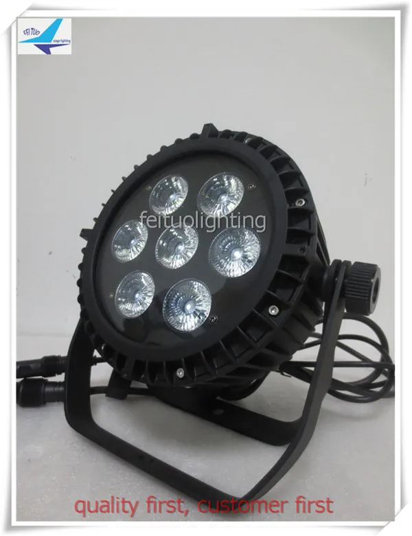 (Flycase) Наружный Led Par 7x18 Вт 6в1 RGBWA UV водонепроницаемый литой алюминий Dmx Lyre Wash IP65 для