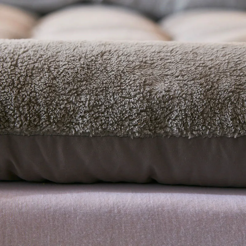 Утолщенный кашемировый матрас кровать для студенческого общежития однотонный