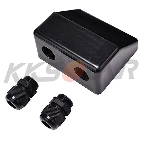 Waterproof ABS Junction Box Double Cable Entry Gland For RV solar panel motorhomes campervans caravans boats | Обустройство дома