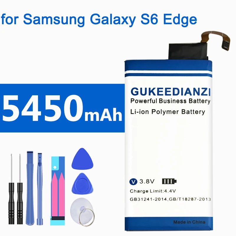 5450 мА/ч EB BG925ABE литий ионный аккумулятор телефона повышенной емкости для Samsung GALAXY S6