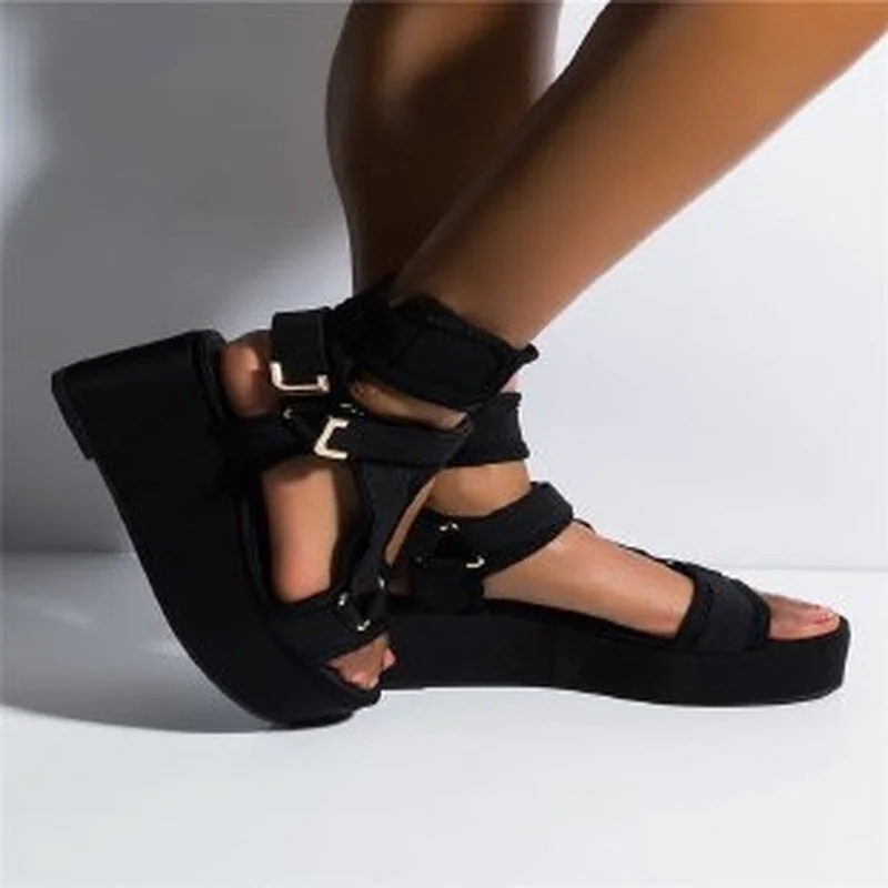 

Sandals Women Flat Sandals Rome Casual Shoes Women Summer New Fashion Women's Sandals 2021 Platform Sandals