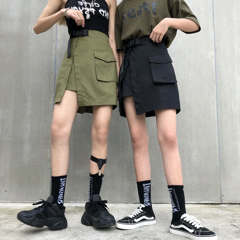 Необычные женские сапоги в темно зеленом цвете юбка шорты с карманами высокой