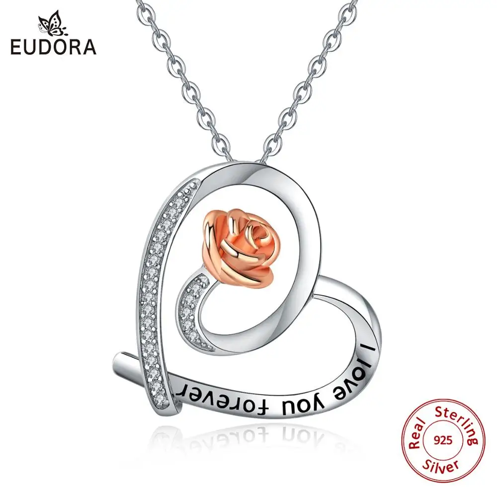 Кулон в виде розы из серебра 925 пробы с коробкой|Подвески| |