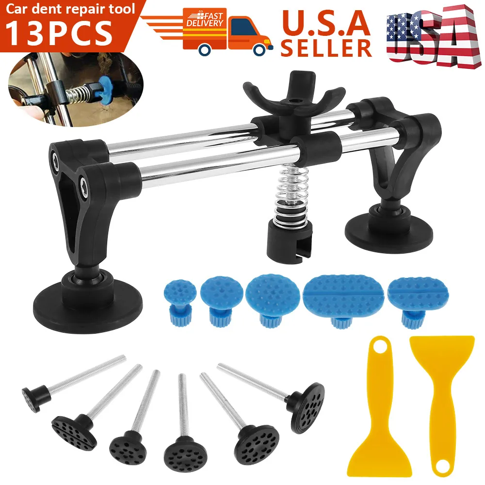 

Auto Paintless Dent Repair Kits Car Dent Puller with Bridge Dent Puller Kit for Automobile Body Motorcycle Refrigerator