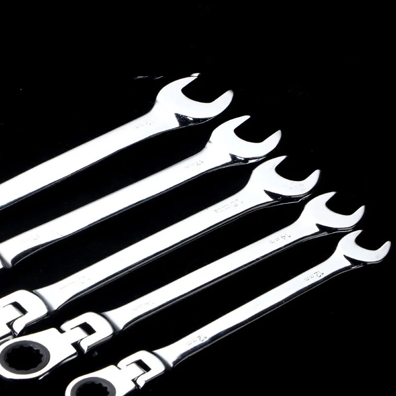 1 шт. гибкий ключ с храповым механизмом 8 мм-12 мм гаечный инструмент головка