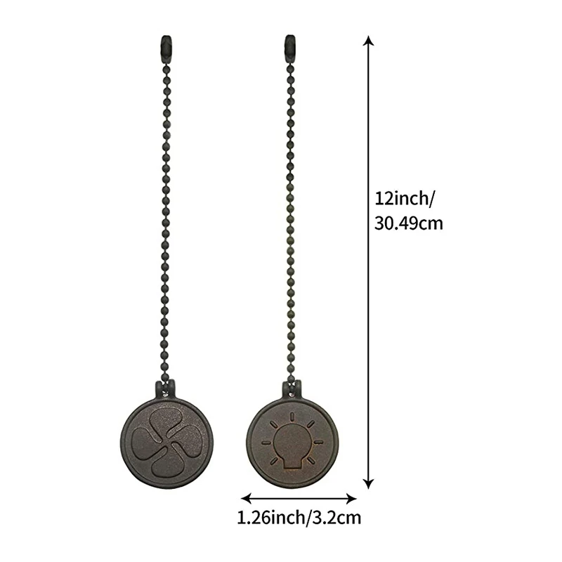 Ceiling Fan Pull Chain Set 4 Pieces Bulb and Pattern Extension Pendant | Бытовая техника