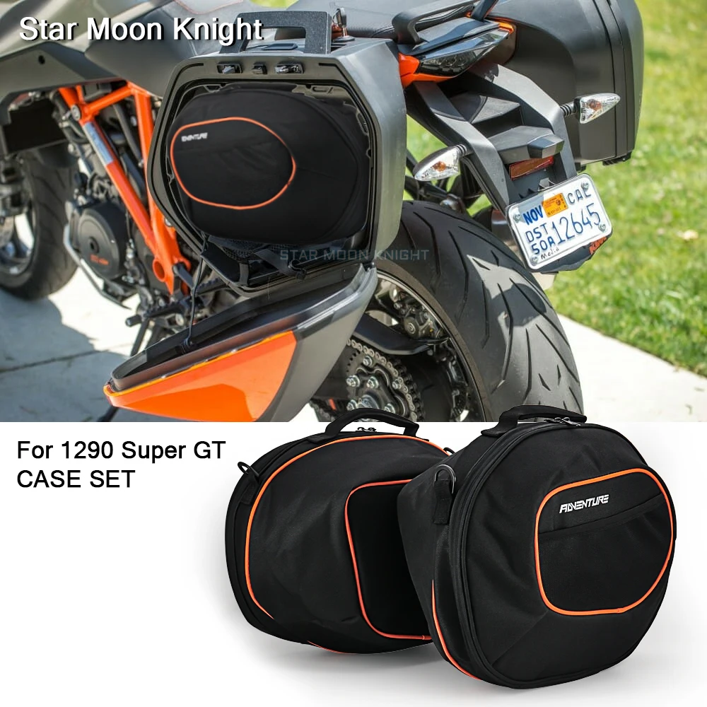

Motorcycle Inner Bags Tool Box Saddle Bag Suitcases Luggage Bags For 1290 Super GT CASE SET Expandable Inner Bags