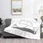 Классический Графический контур автомобиля Ford Anglia (черный), Новое поступление, модное фланелевое одеяло для отдыха, Anglia Classic Oldtimer, ретро-автомобиль