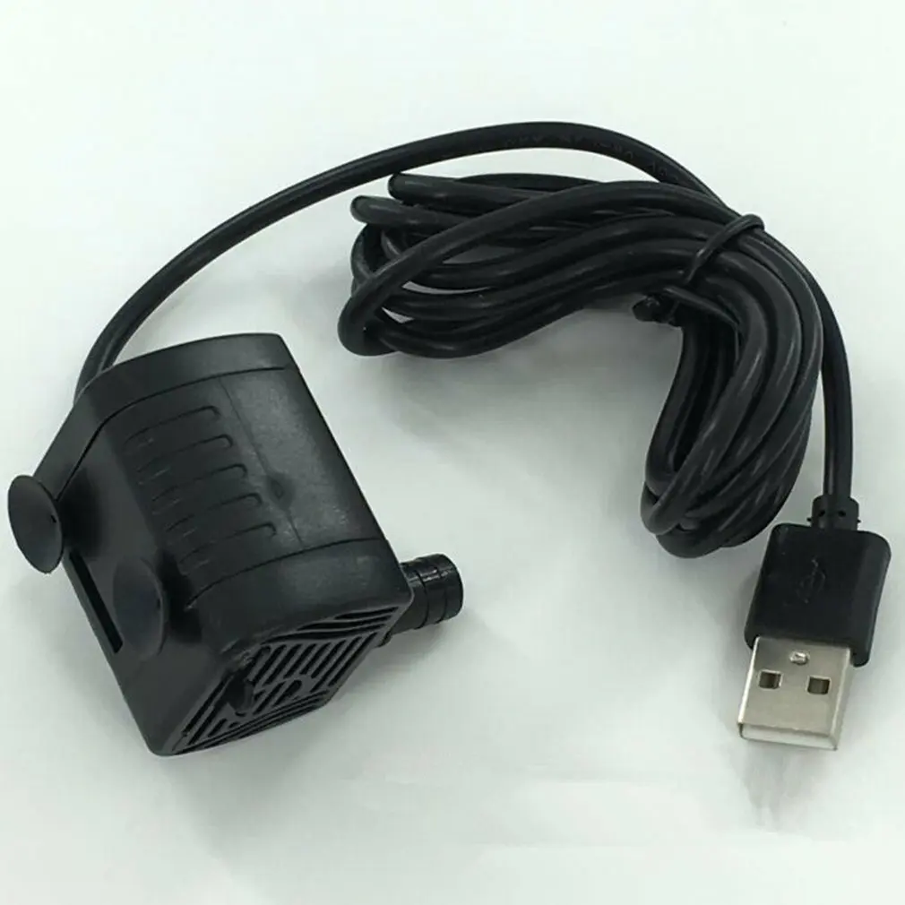 USB-1020 микро погружной насос DC3.5V-9V 3 Вт аквариумный Фонтан Водяной для садового