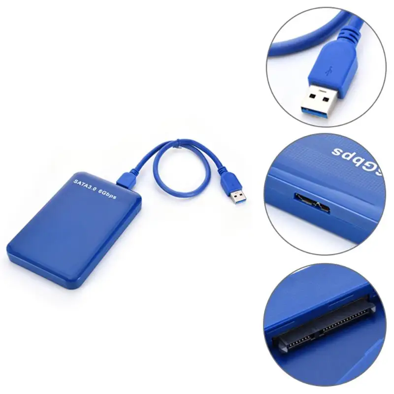 Чехол для жесткого диска VKTECH 2 5 &quot USB 3 0 к SATA чехол внешнего корпус SSD накопителя 6