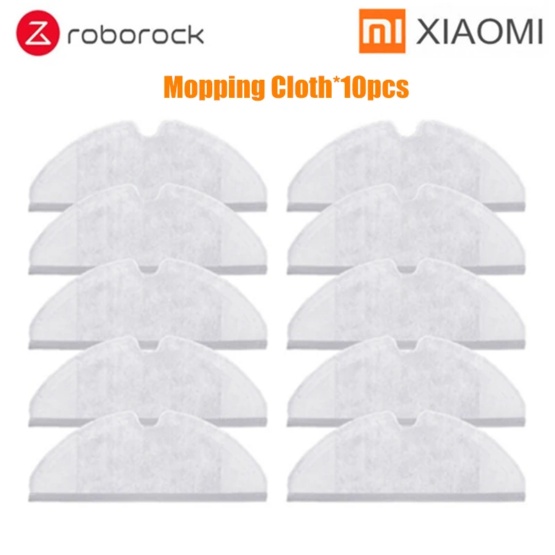roborockmop-10 Xiaomi Roborock S50 S51 части швабры тряпки резервуар для воды фильтр для Xiaomi пылесос аксессуары Поколение 2 Сухой Влажной швабры тряпки - Цвет: roborockmop-10