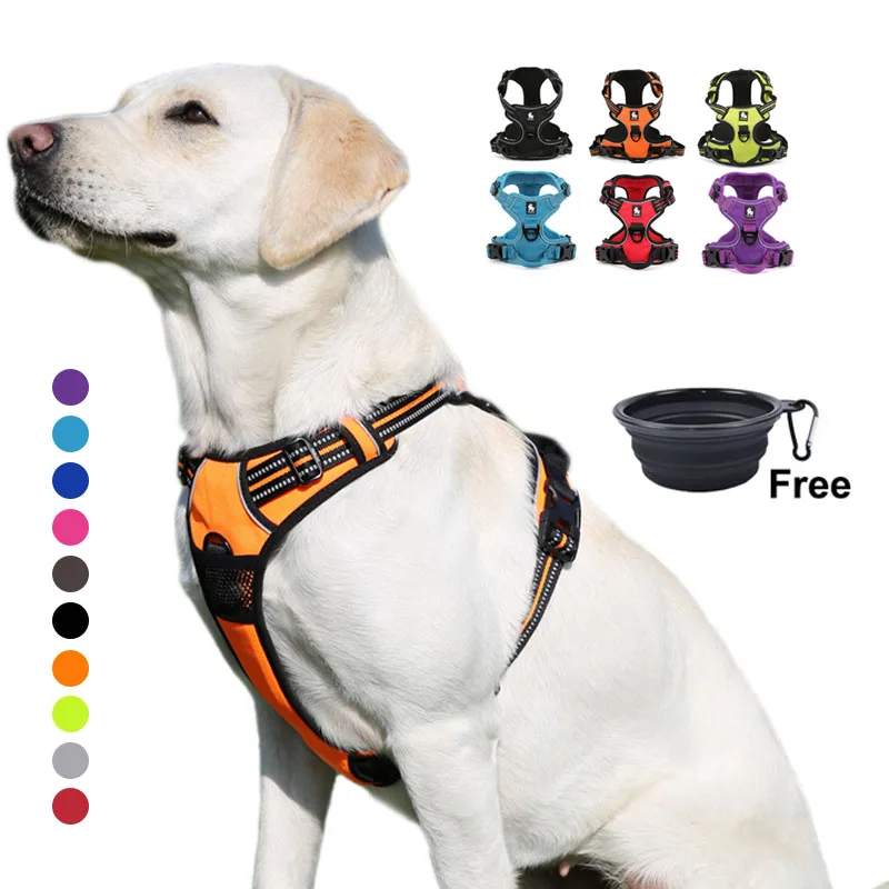 Truelove Dog Harness Small Large Durable Reflective Pet Harness Dog Running Safety Lift Pulling Walking Harness For Dog Travel