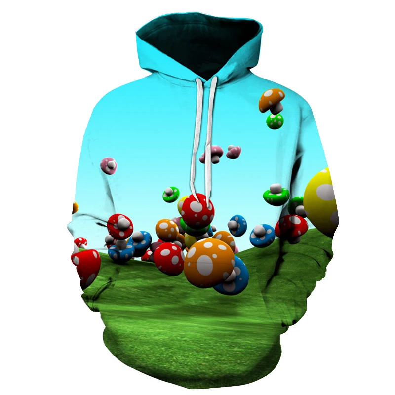 Осень 2020 новый стиль толстовка с капюшоном аниме Супер Марио 3D принт мужская