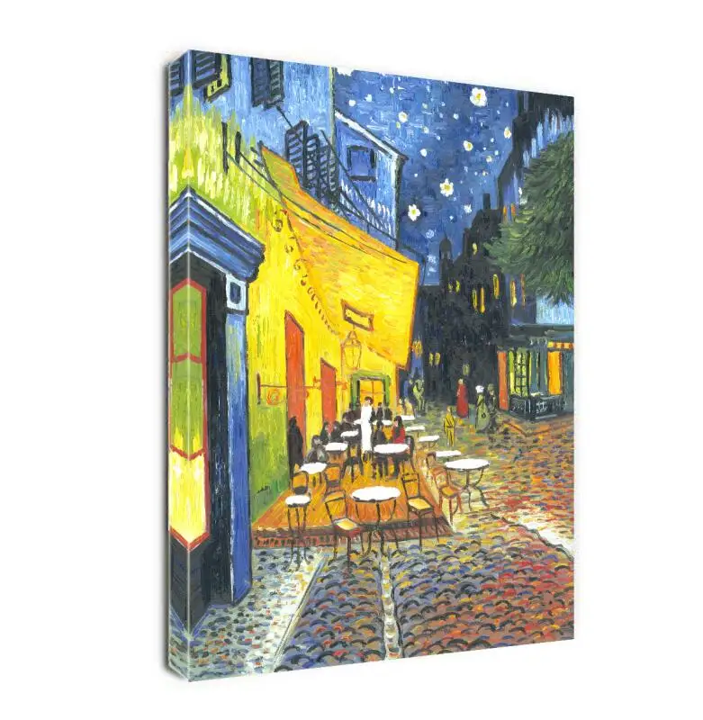 

Cafe Terrace At Night by Vincent Van Gogh. The Classic Arts Reproduction Oil Painting On Canvas, Hand Painted oil Canvas