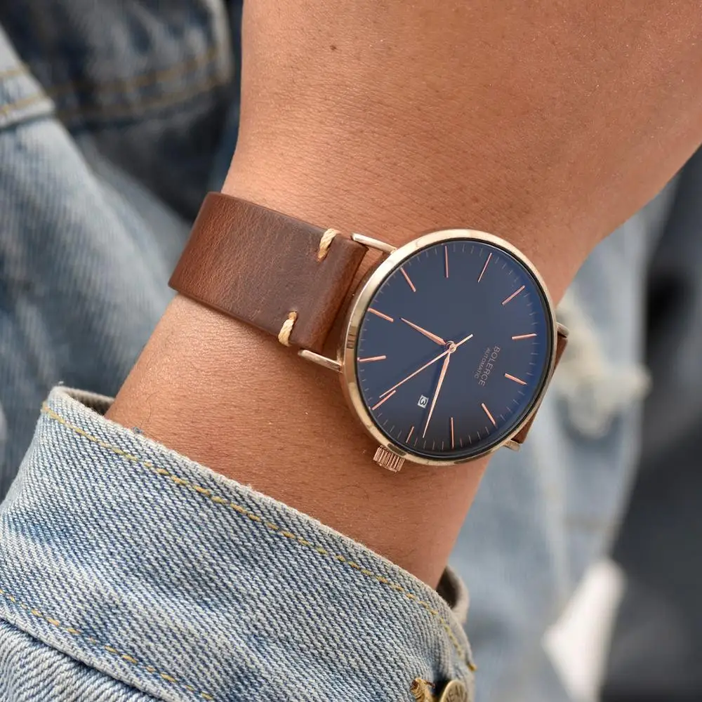 BEAFIRY ремешок для часов из натуральной кожи 18 мм 20 22 Samsung Huawei светло коричневый