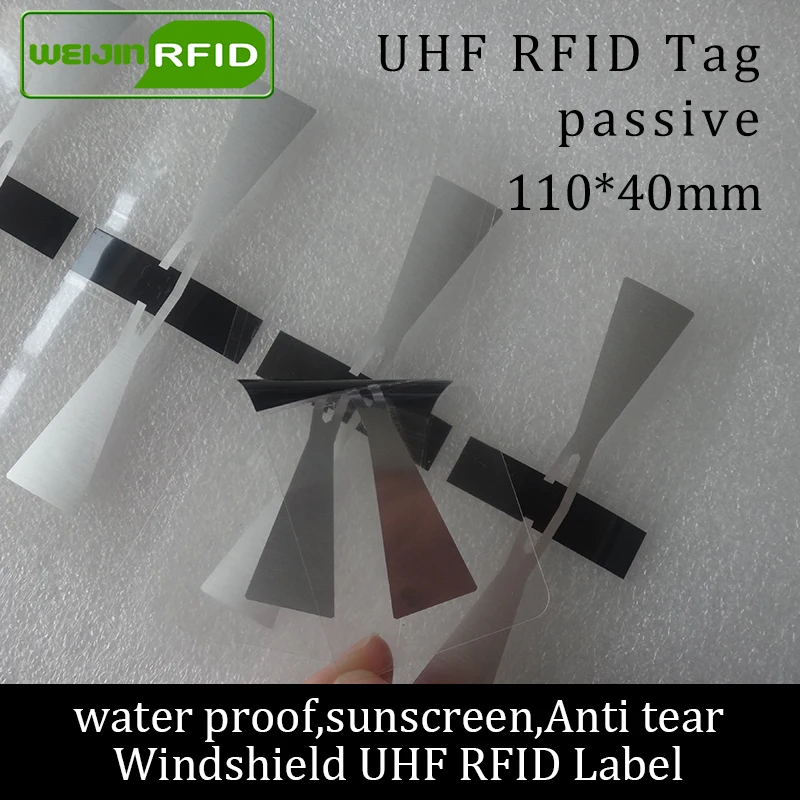 Rfid метка UHF стикер лобовое стекло автомобиля EPC 6C 915m868m860 960M M4QT Водонепроницаемый