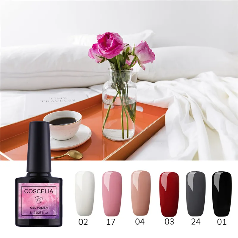 Set F 6 шт./компл. 8 мл Горячая Распродажа 40 цветов Гель-лак для ногтей, гель для ногтей УФ-светодиодный гель для наращивания ногтей Дизайн гель-лаки - Цвет: Set F